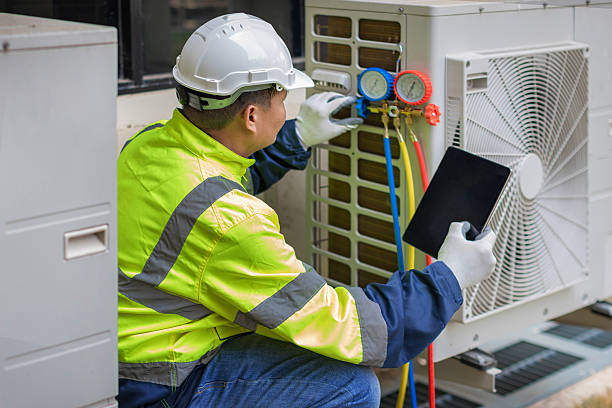 Professional Hvac technician working in Micro, NC